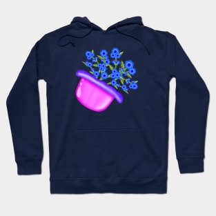 Beautiful blue flowers. Hoodie